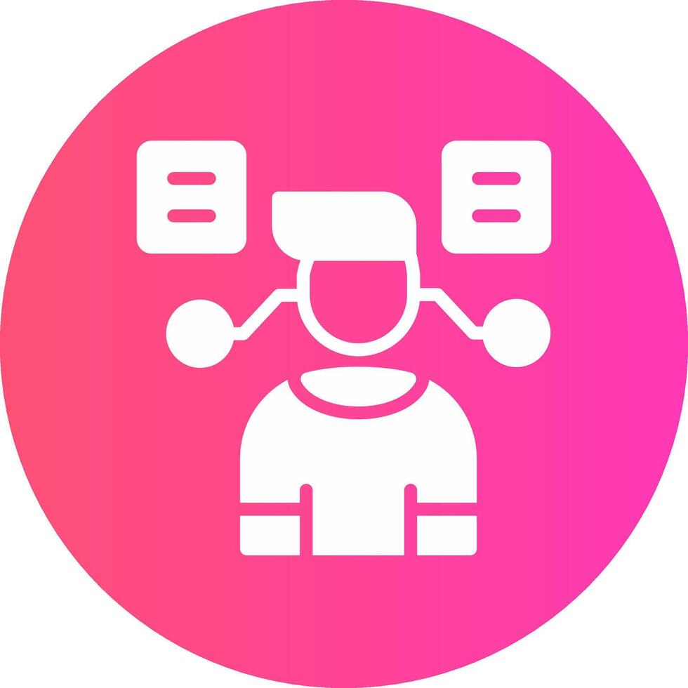 User Predictions Creative Icon Design vector