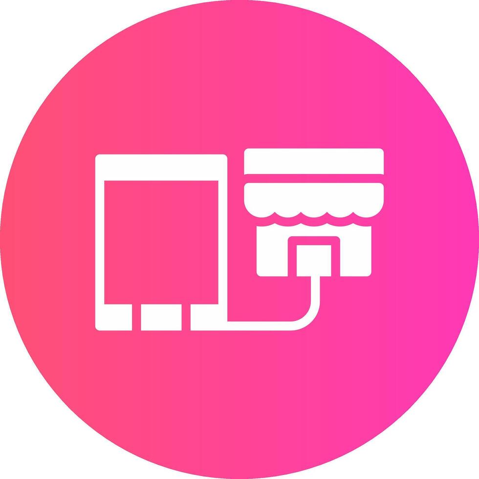 Showrooming Creative Icon Design vector