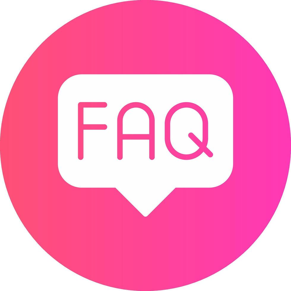 FAQ Creative Icon Design vector