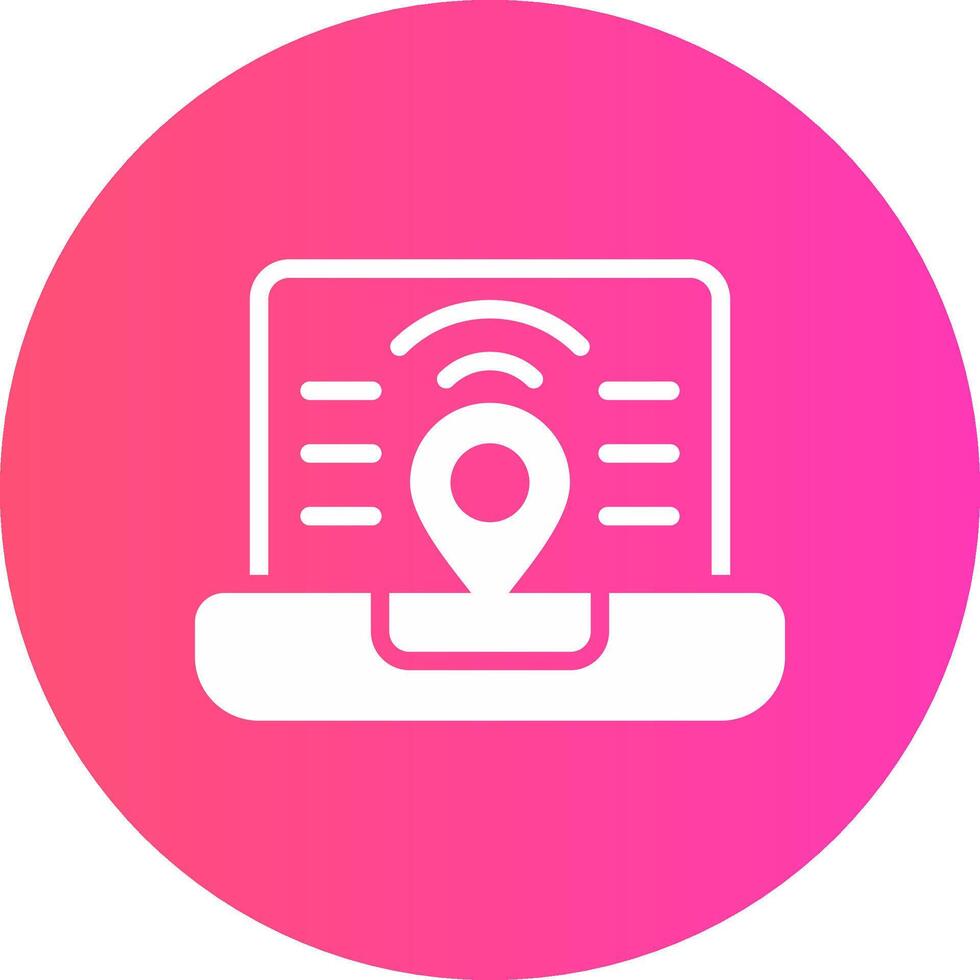 Digital Nomad Hub Creative Icon Design vector
