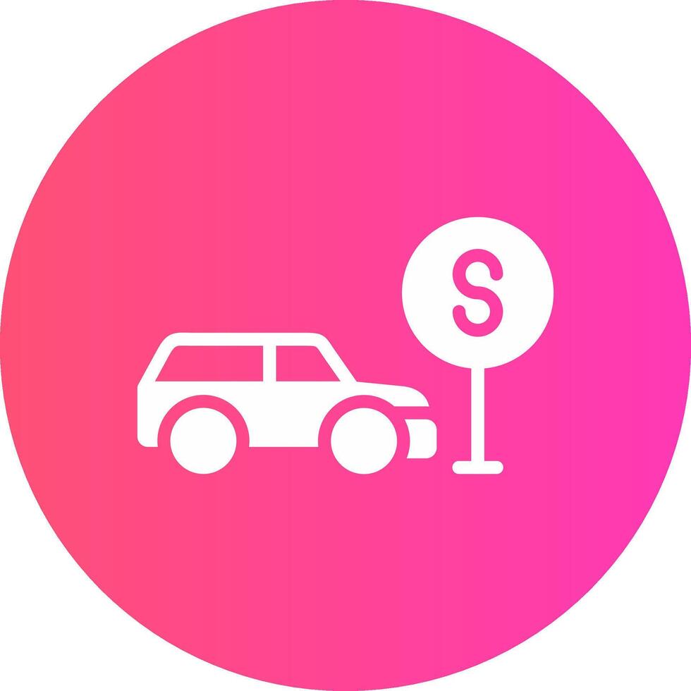 Taxi Stop Creative Icon Design vector