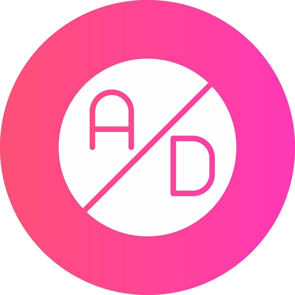 Ad Blocker Creative Icon Design vector