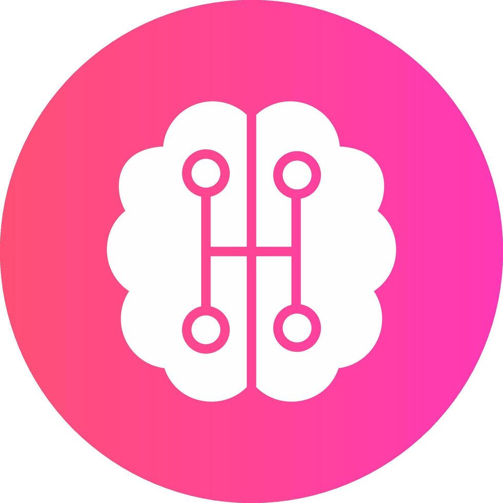 Humanoid Robot Creative Icon Design vector