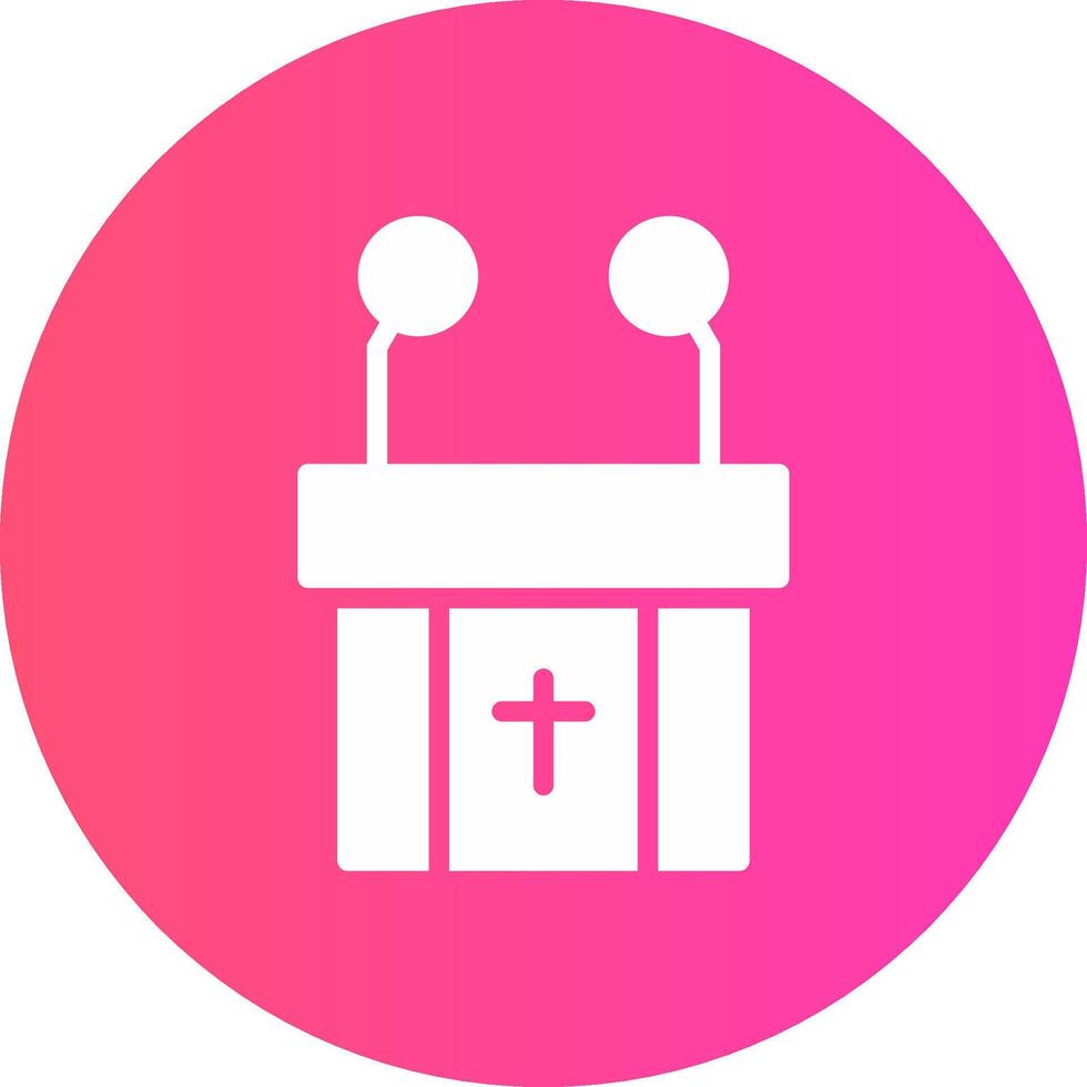 Pulpit Creative Icon Design vector