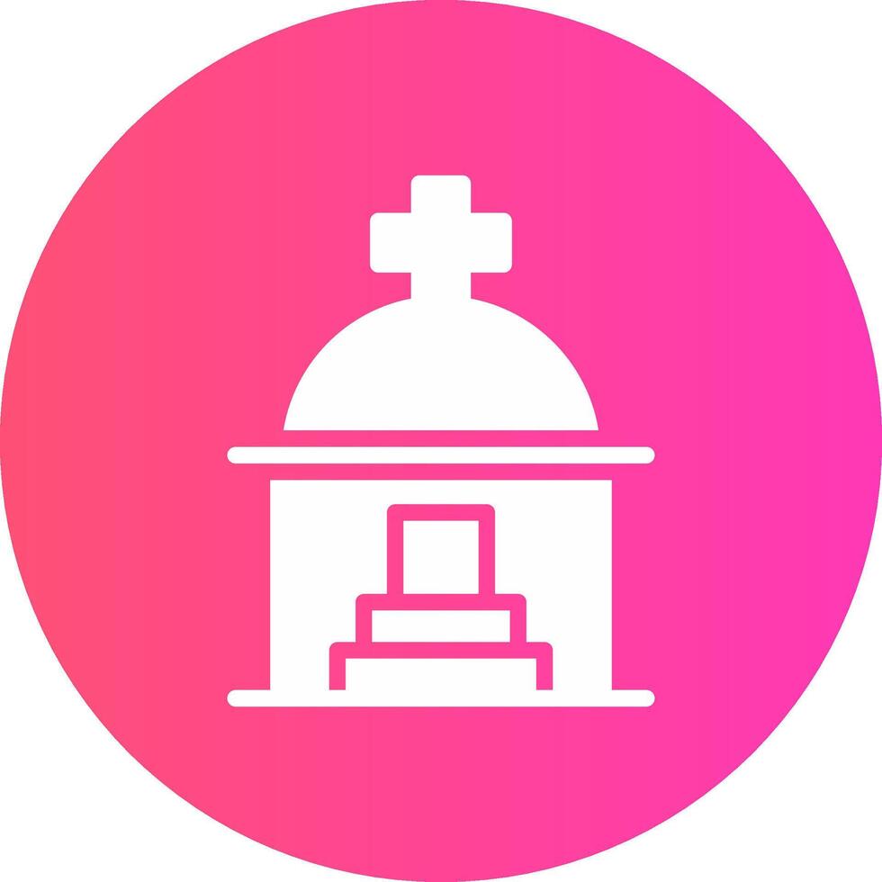 Mausoleum Creative Icon Design vector