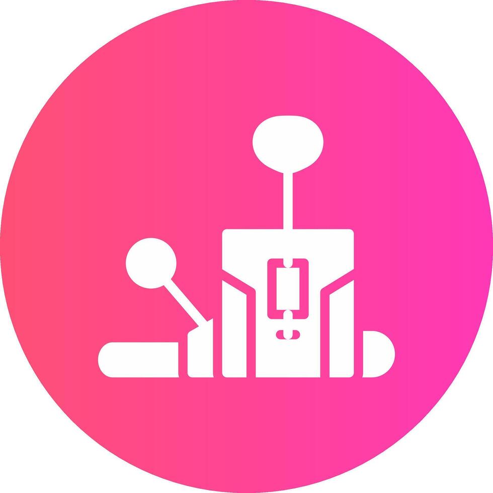 Pilates Chair Creative Icon Design vector