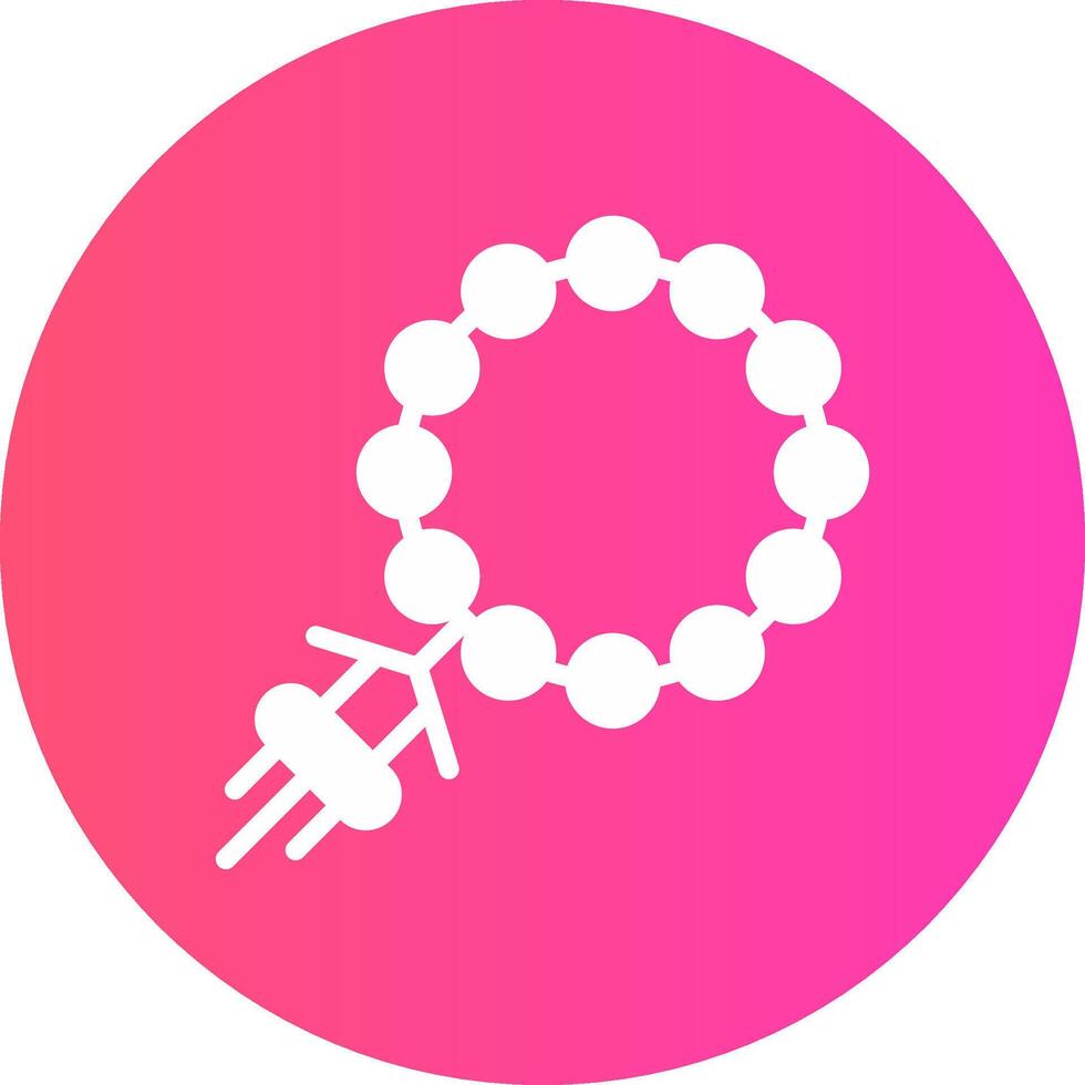 Rosary Creative Icon Design vector