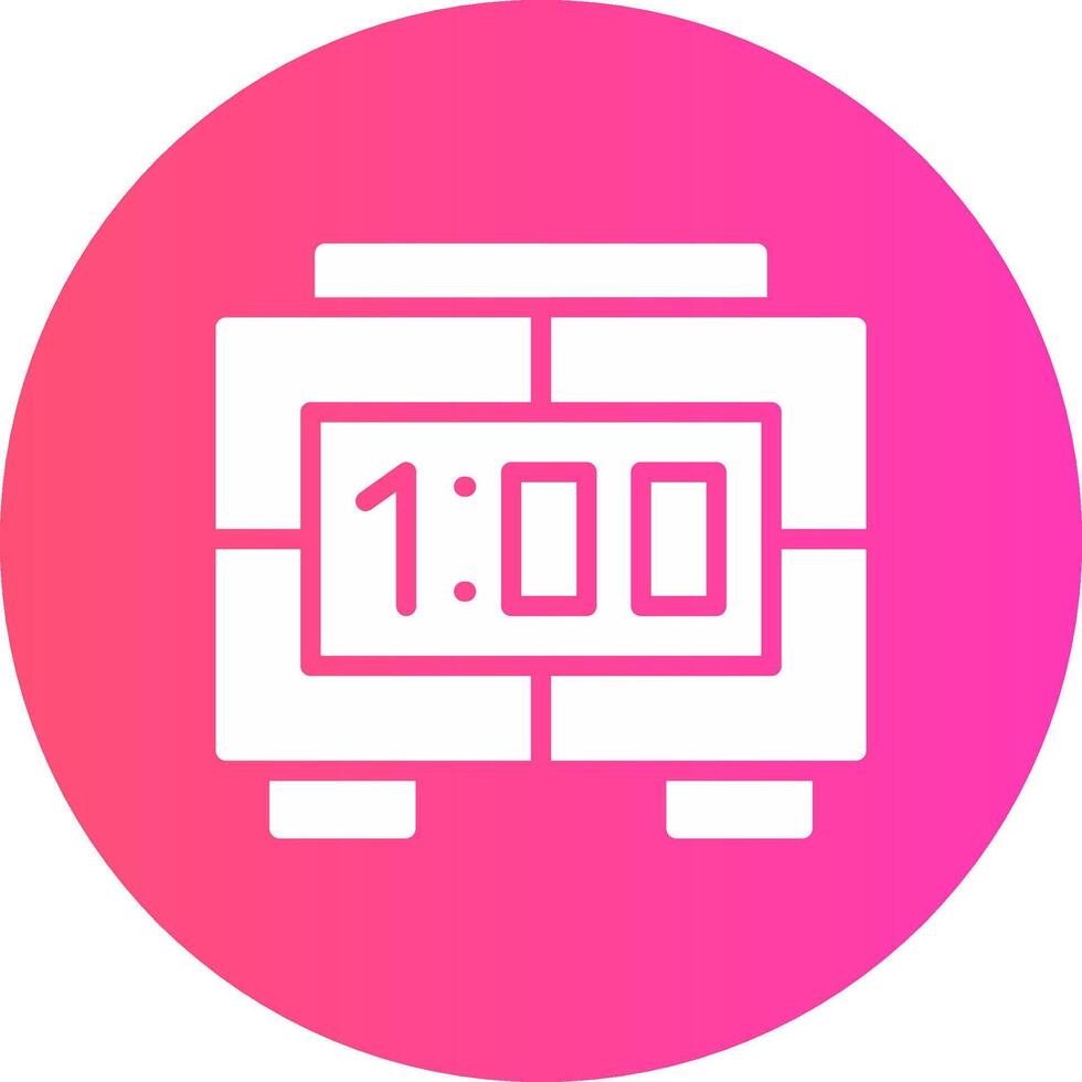 Digital Clock Creative Icon Design vector