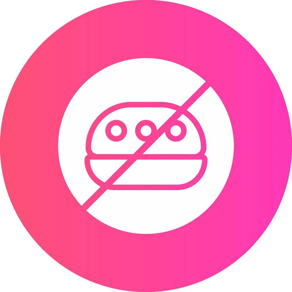 No Food Creative Icon Design vector