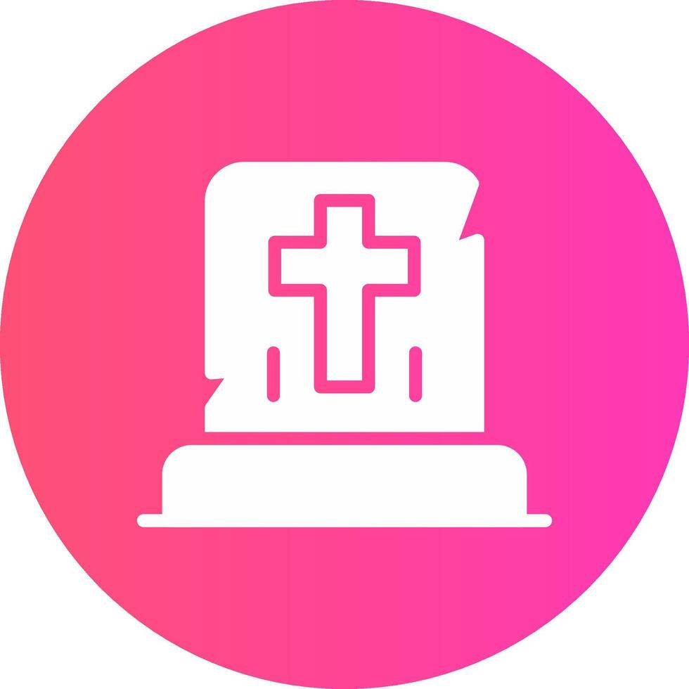 Gravestone Creative Icon Design vector