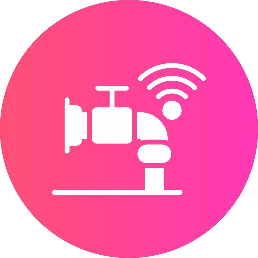 Smart Water Sensor Creative Icon Design vector