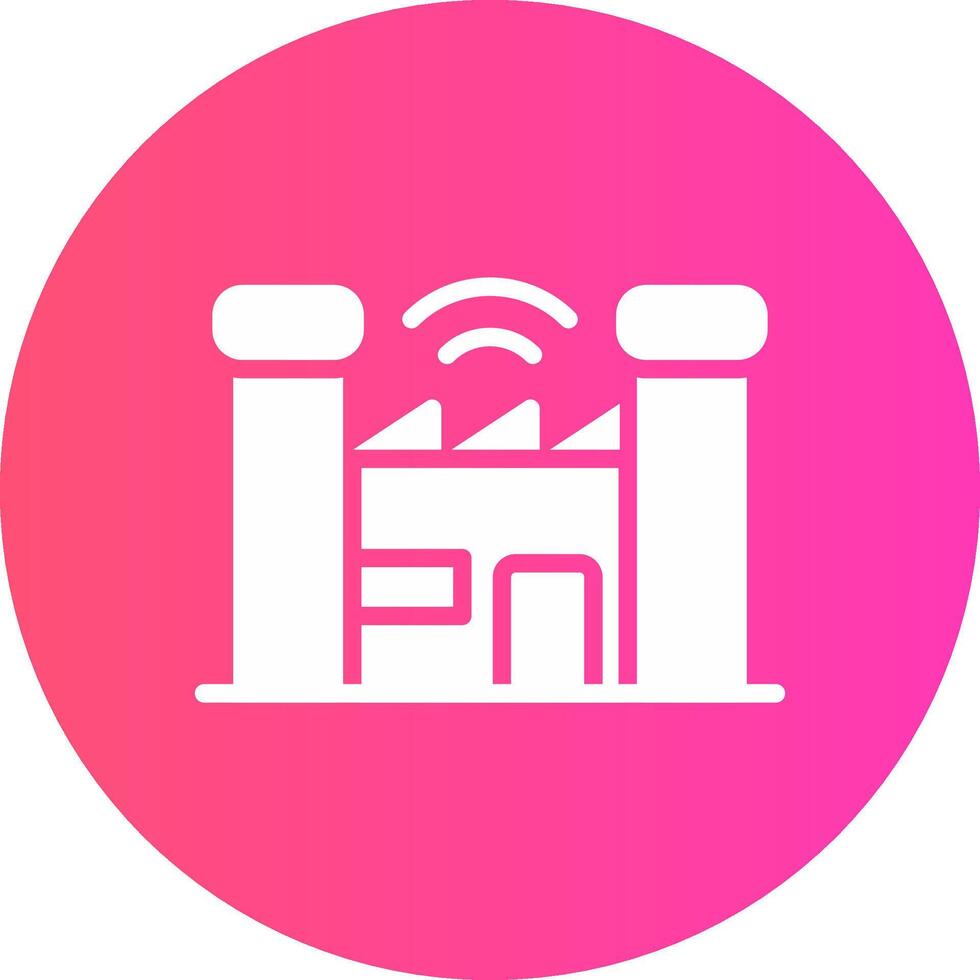 Smart Factory Creative Icon Design vector