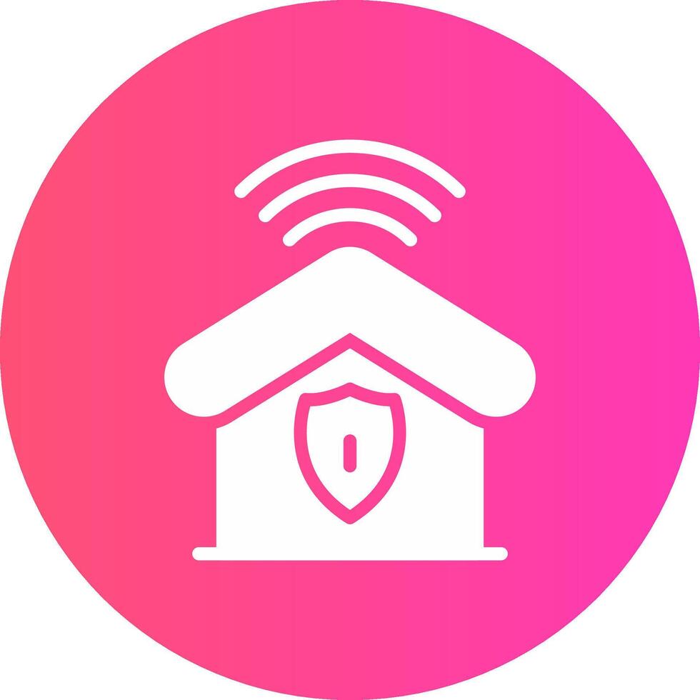 glyph Gradient Circle Design vector