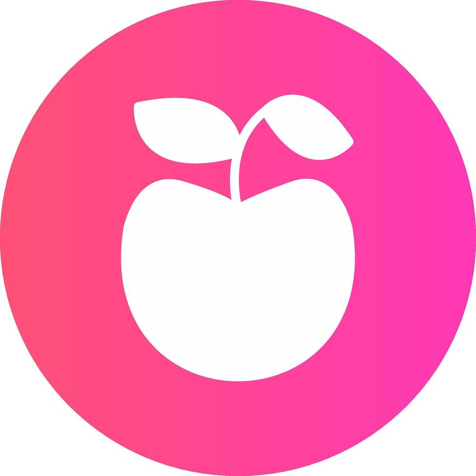 diseño de icono creativo de manzana vector