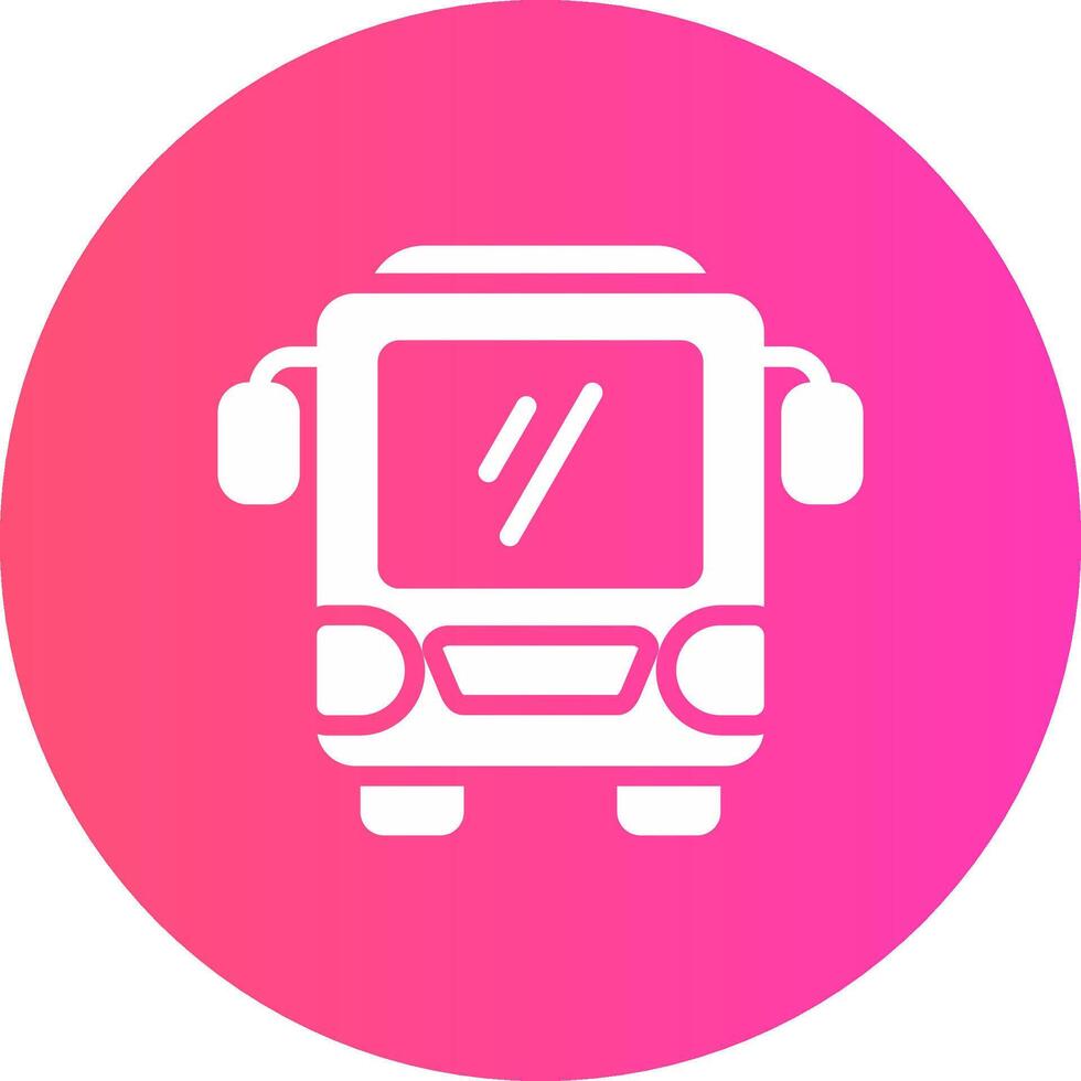 Bus Creative Icon Design vector