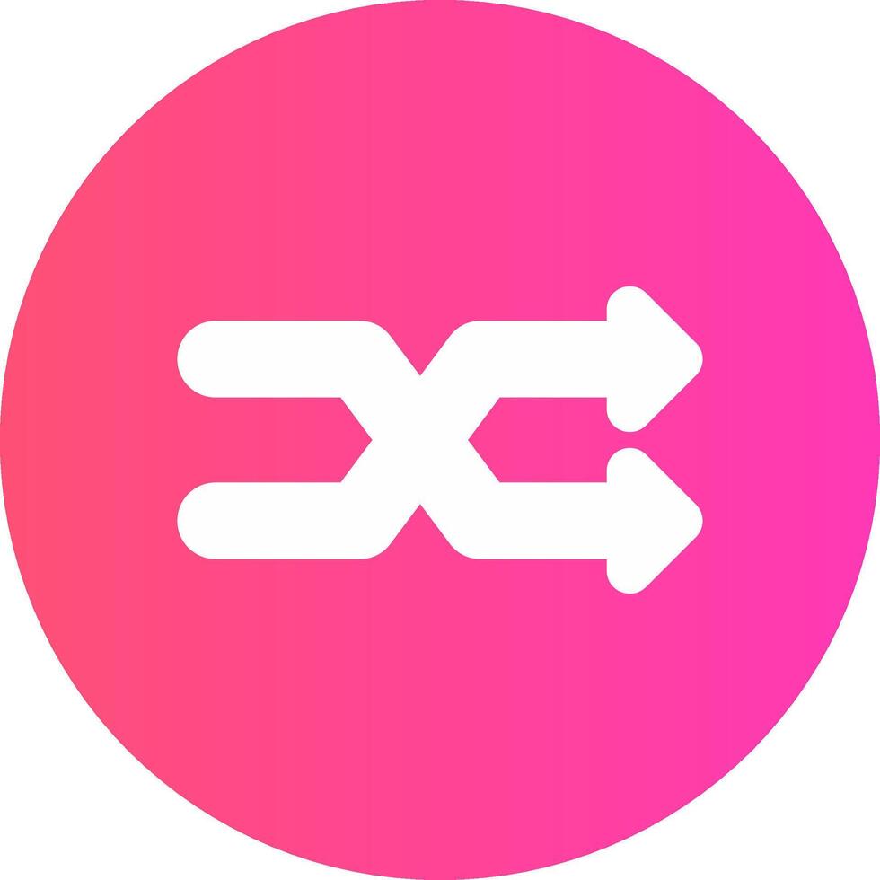 glyph Gradient Circle Design vector