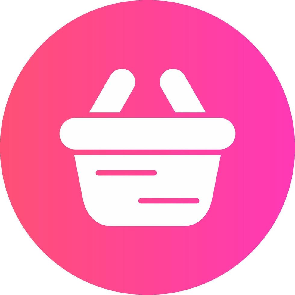 glyph Gradient Circle Design vector