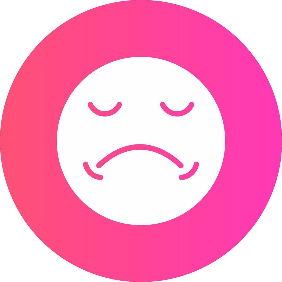 Sad Creative Icon Design vector
