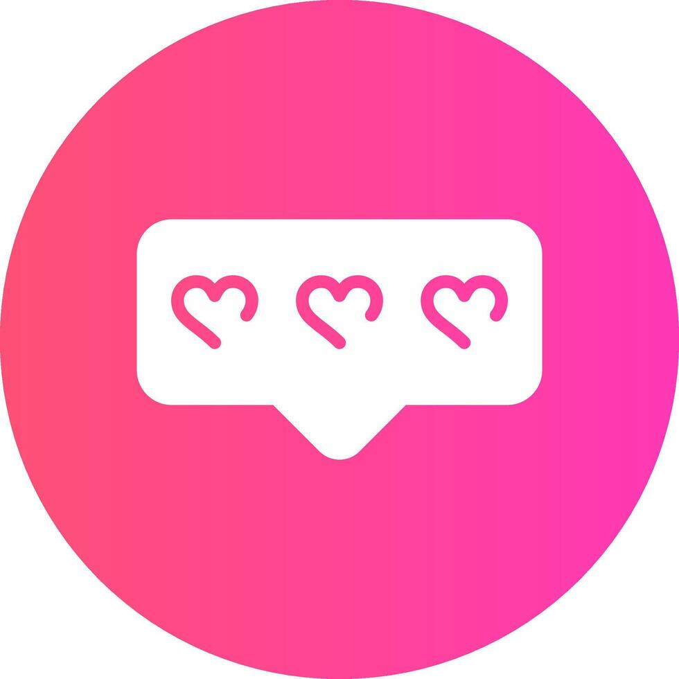 Comment Heart Creative Icon Design vector