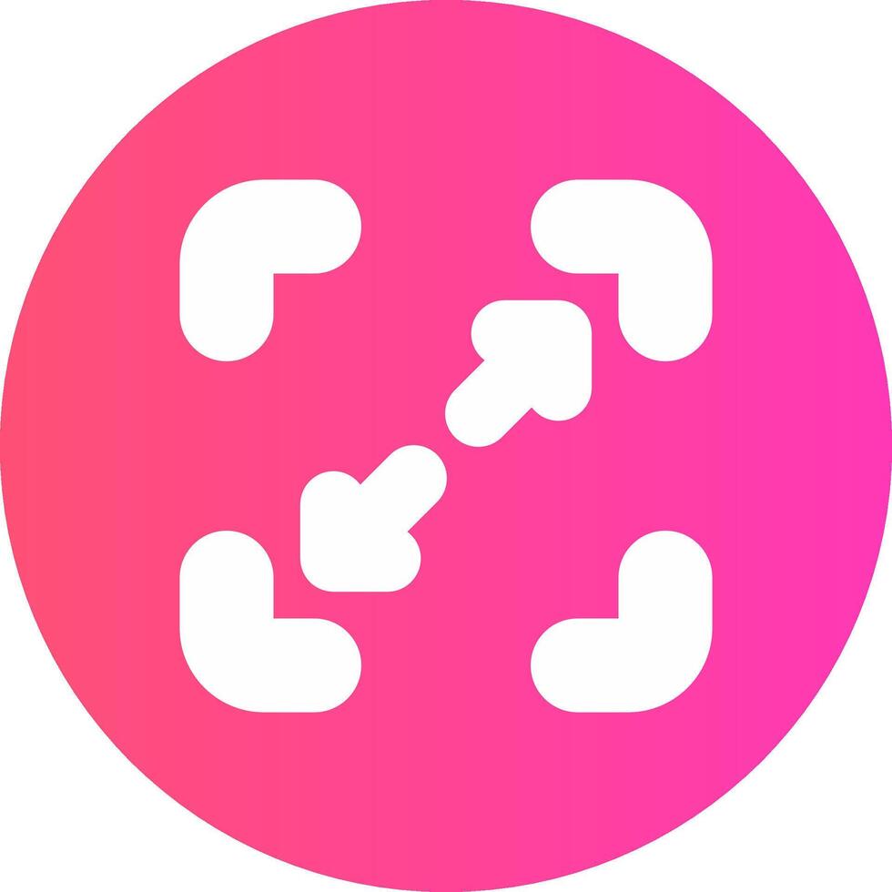 glyph Gradient Circle Design vector