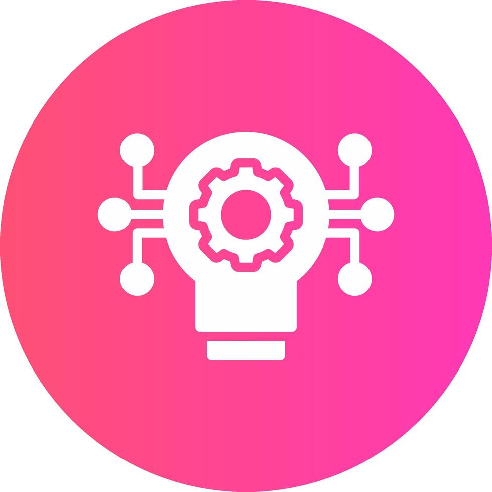 Technology Disruption Creative Icon Design vector