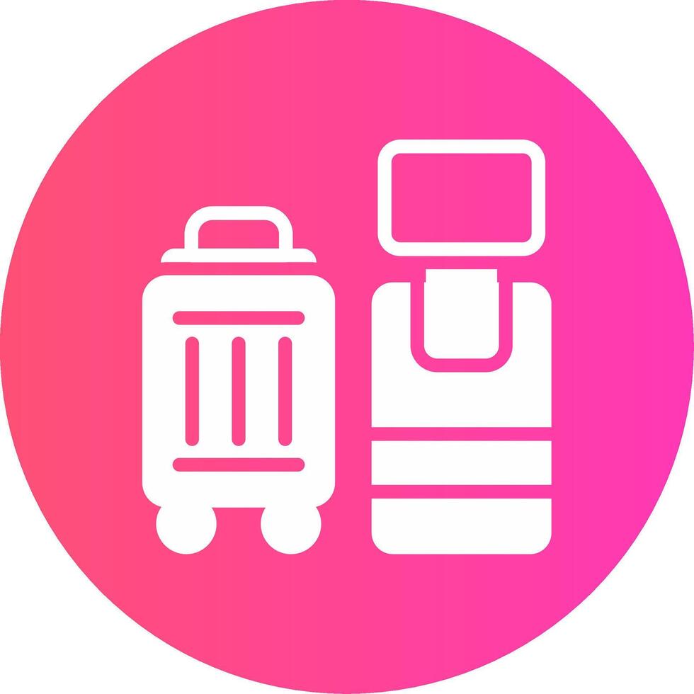 Self Check In Creative Icon Design vector