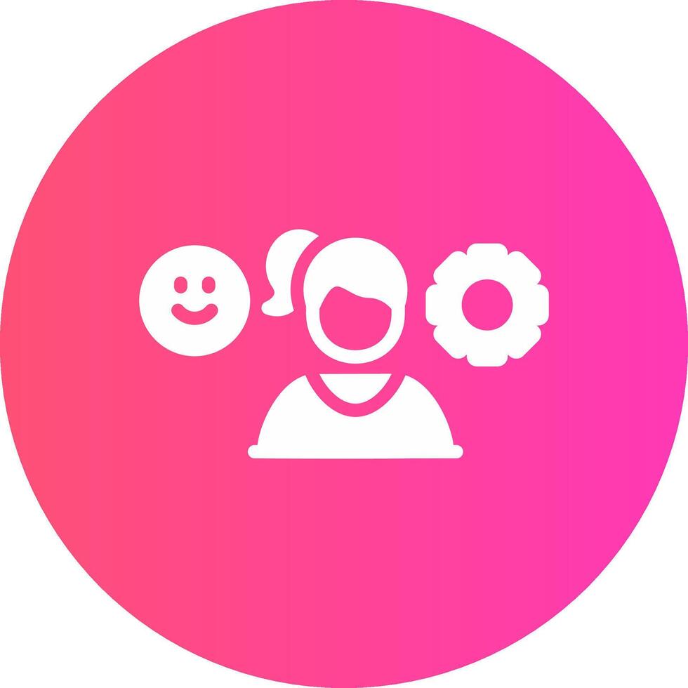 Managing Emotions Creative Icon Design vector