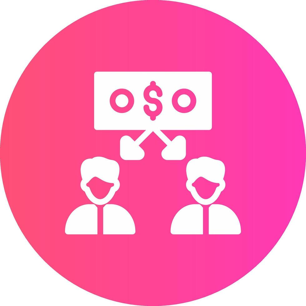 Peer to Peer Lending Creative Icon Design vector