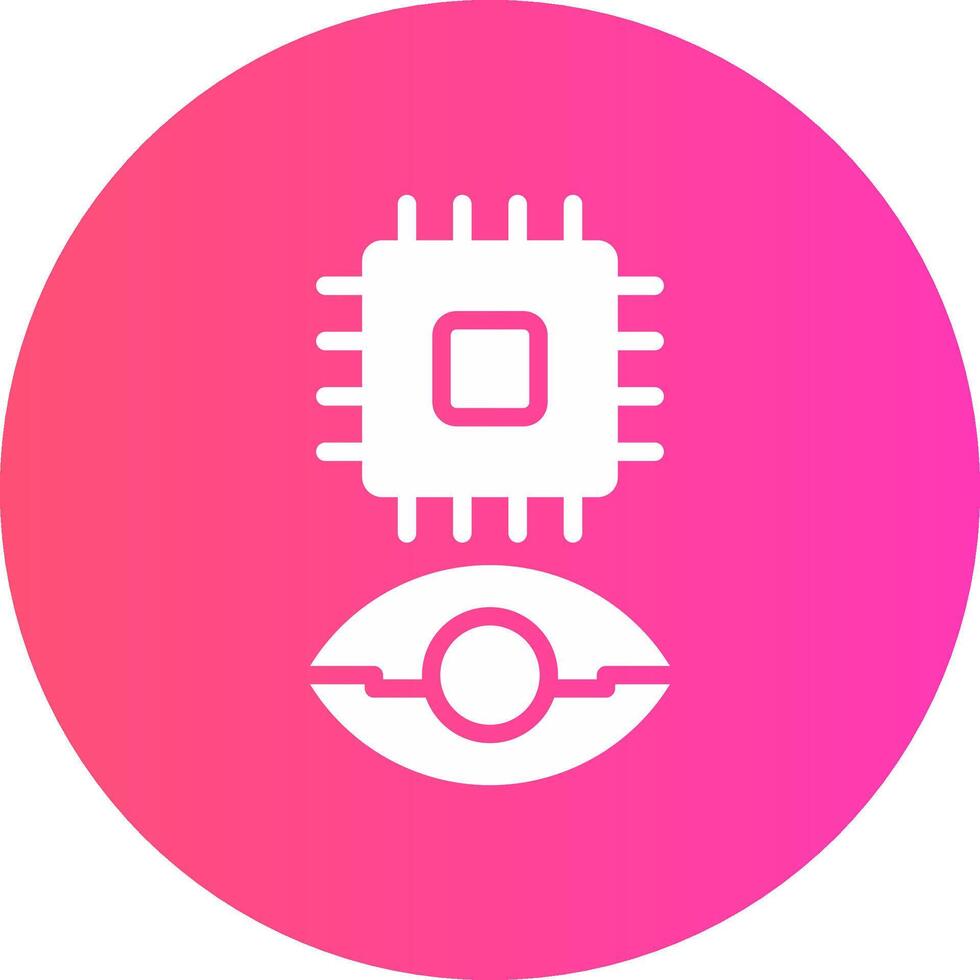 Eye Augmentation Creative Icon Design vector