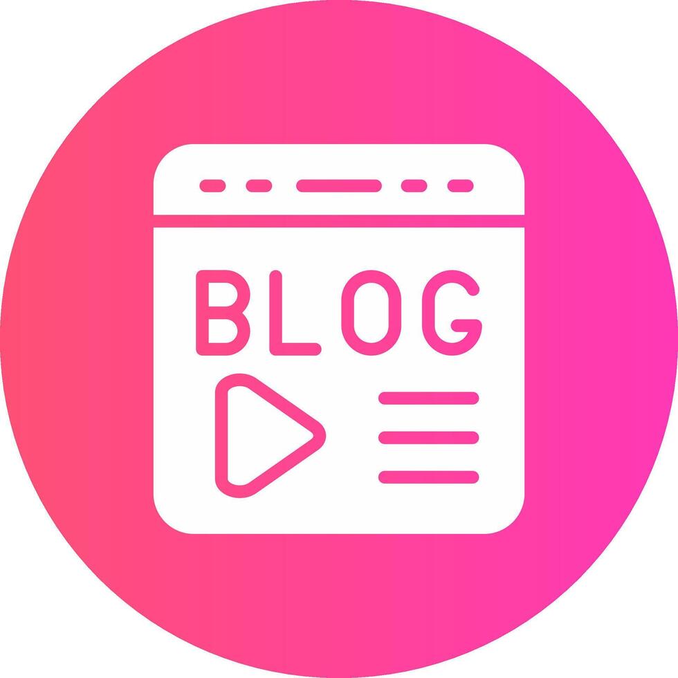 Blogging Creative Icon Design vector