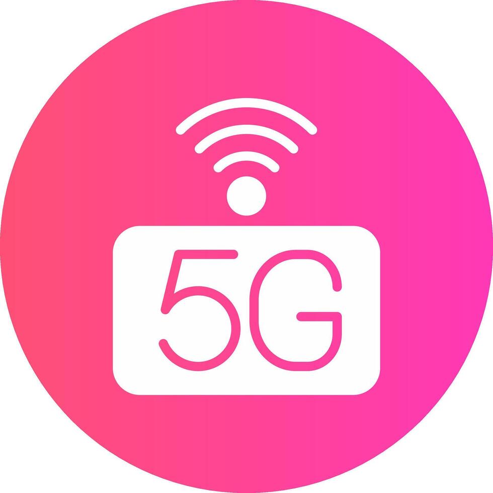 5G Network Creative Icon Design vector