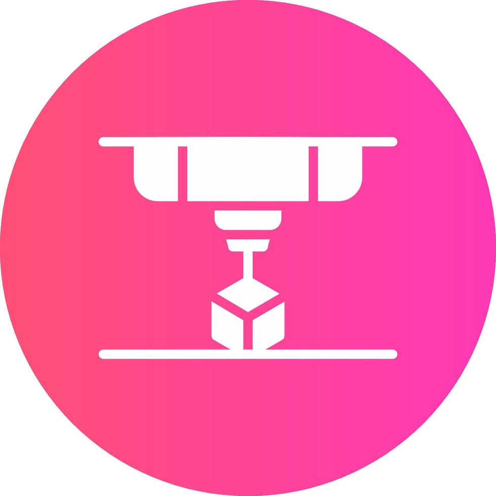 3D Printing Creative Icon Design vector