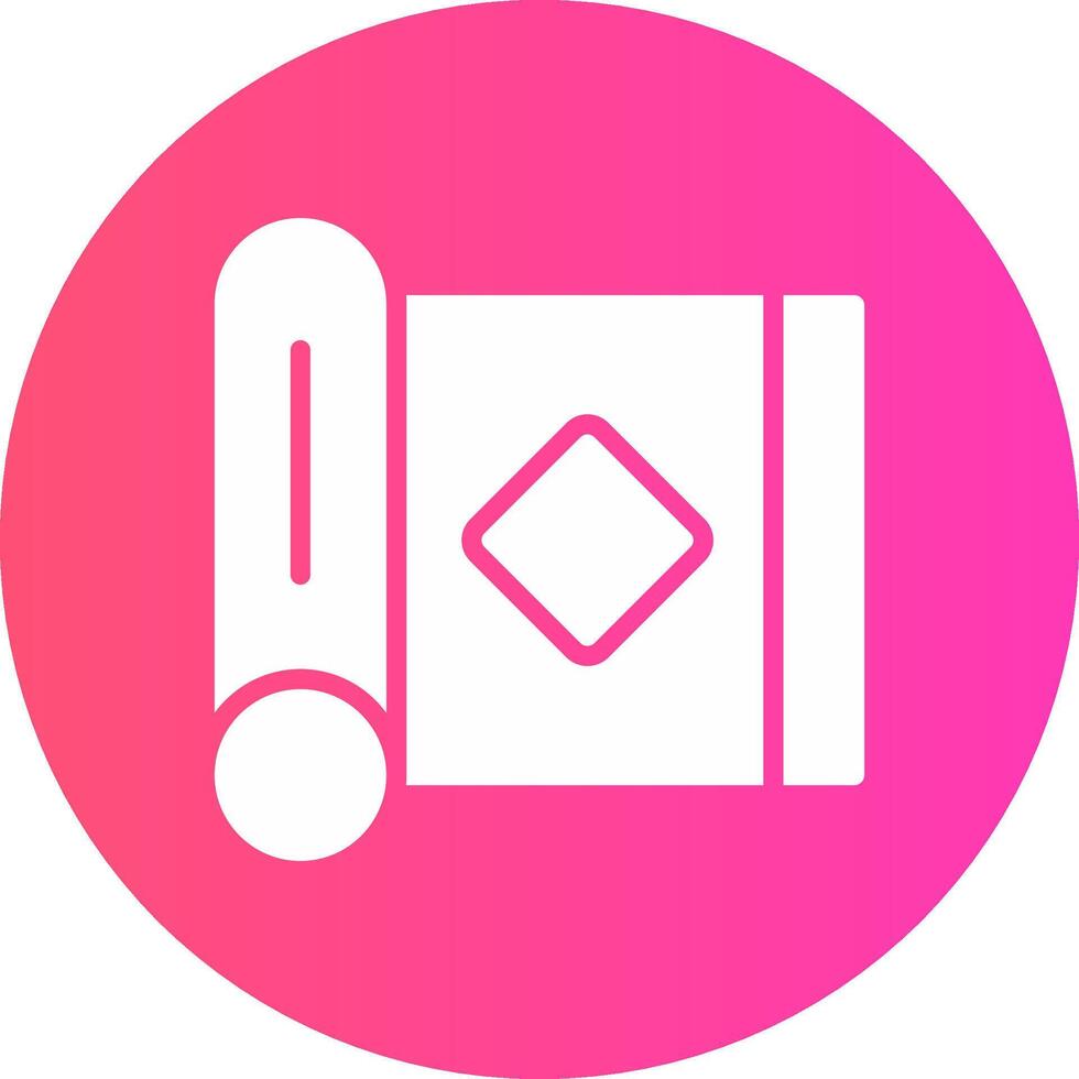 Yoga Mat Creative Icon Design vector