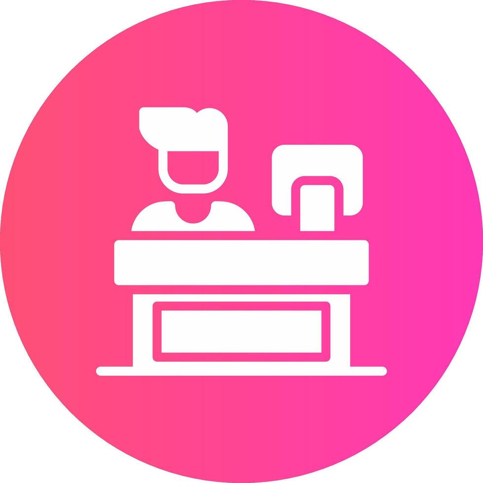 Cashier Creative Icon Design vector