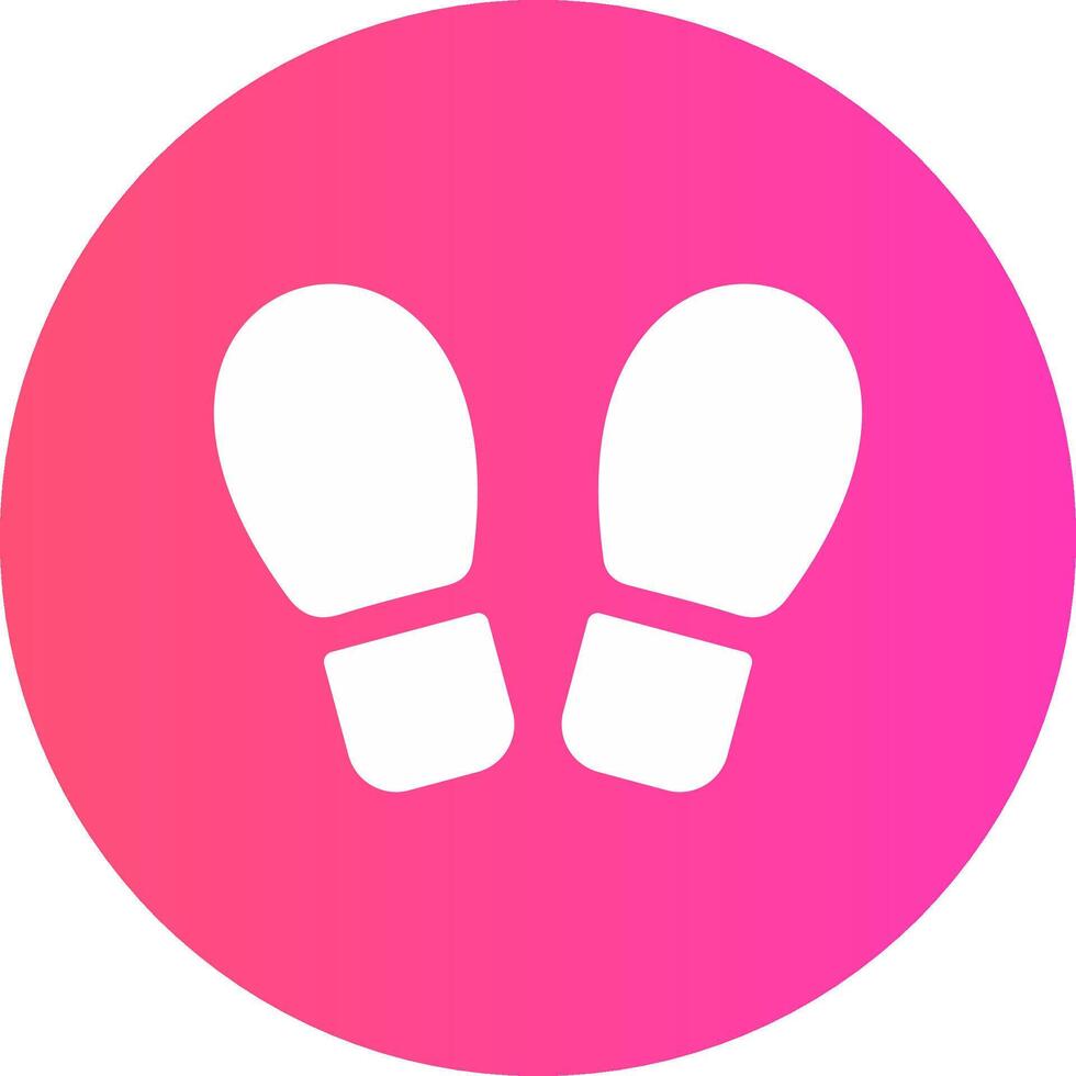 Footprint Creative Icon Design vector