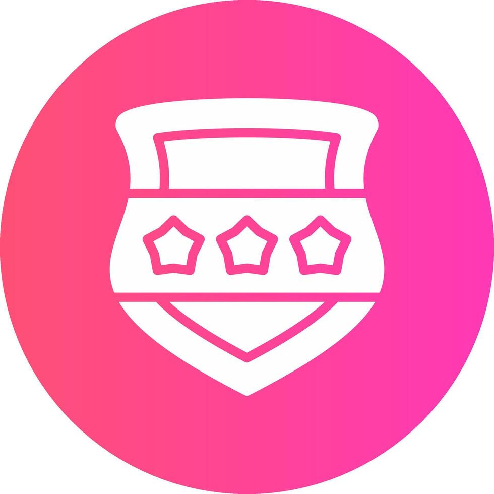 Police Shield Creative Icon Design vector