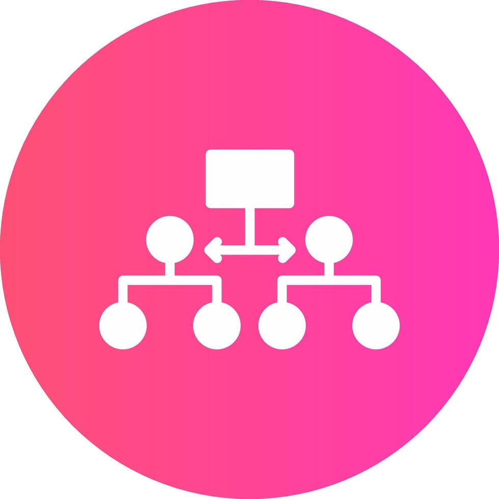 Labeled Hierarchy Creative Icon Design vector