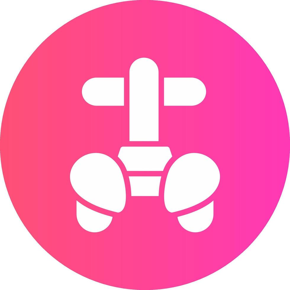 Police Segway Creative Icon Design vector