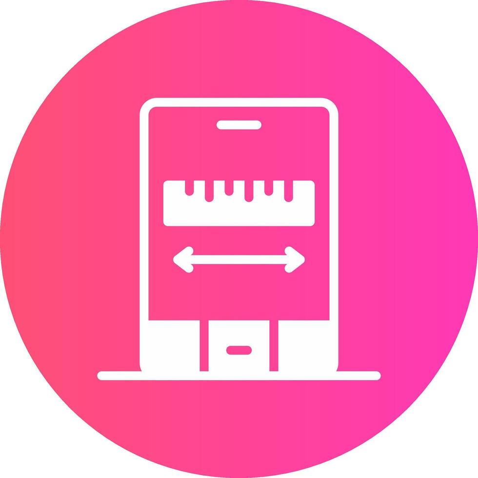 Ar Measuring Creative Icon Design vector