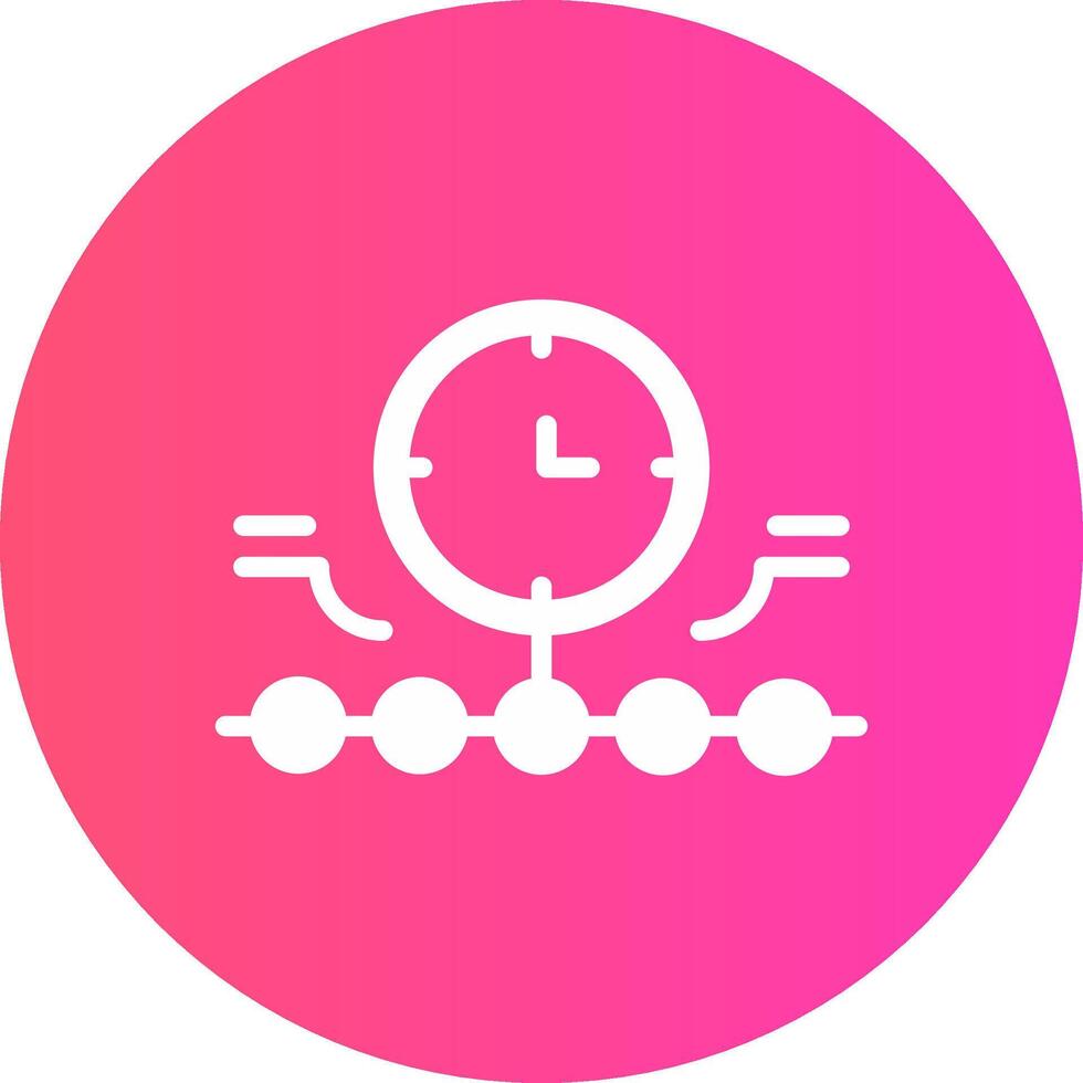 Circular Bending Process Creative Icon Design vector