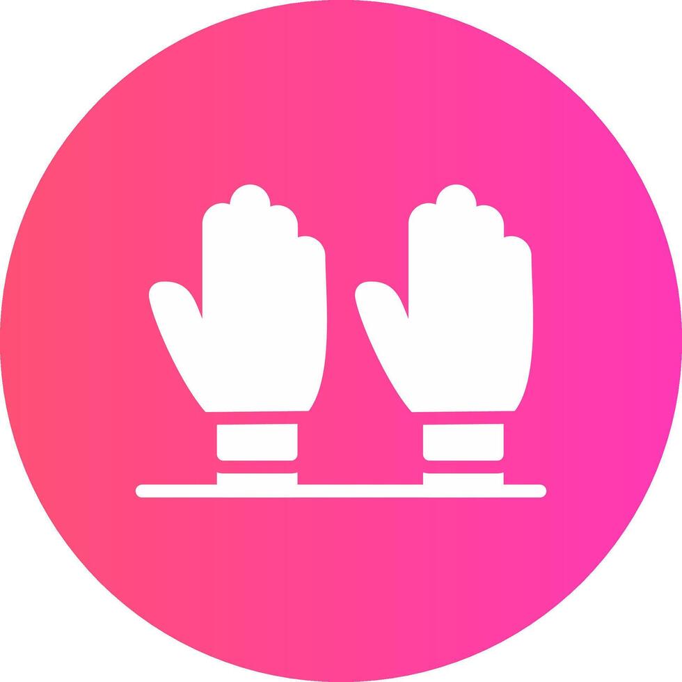 Exam Gloves Creative Icon Design vector