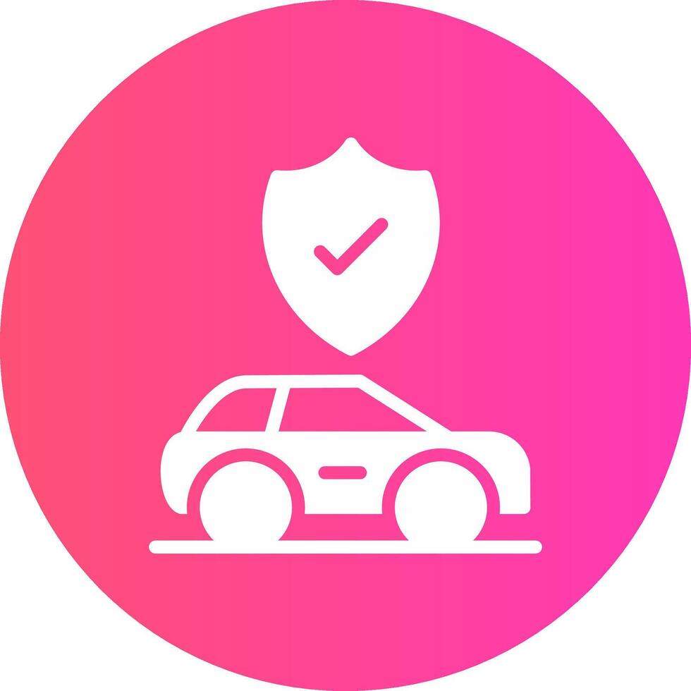 Car Insurance Creative Icon Design vector