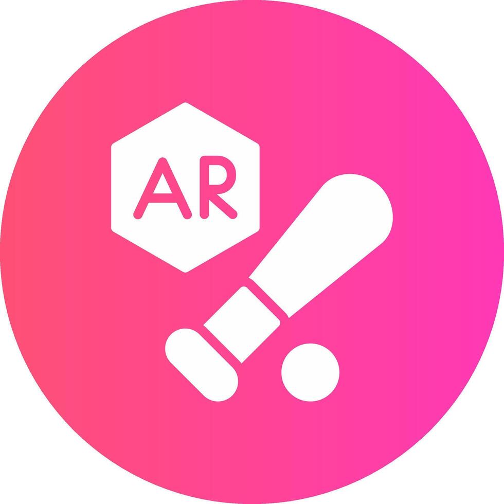 Ar Baseball Creative Icon Design vector