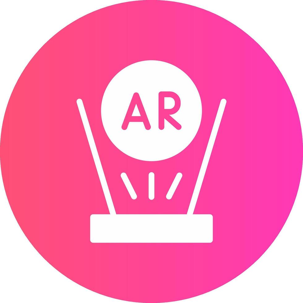 Augmented Reality Creative Icon Design vector