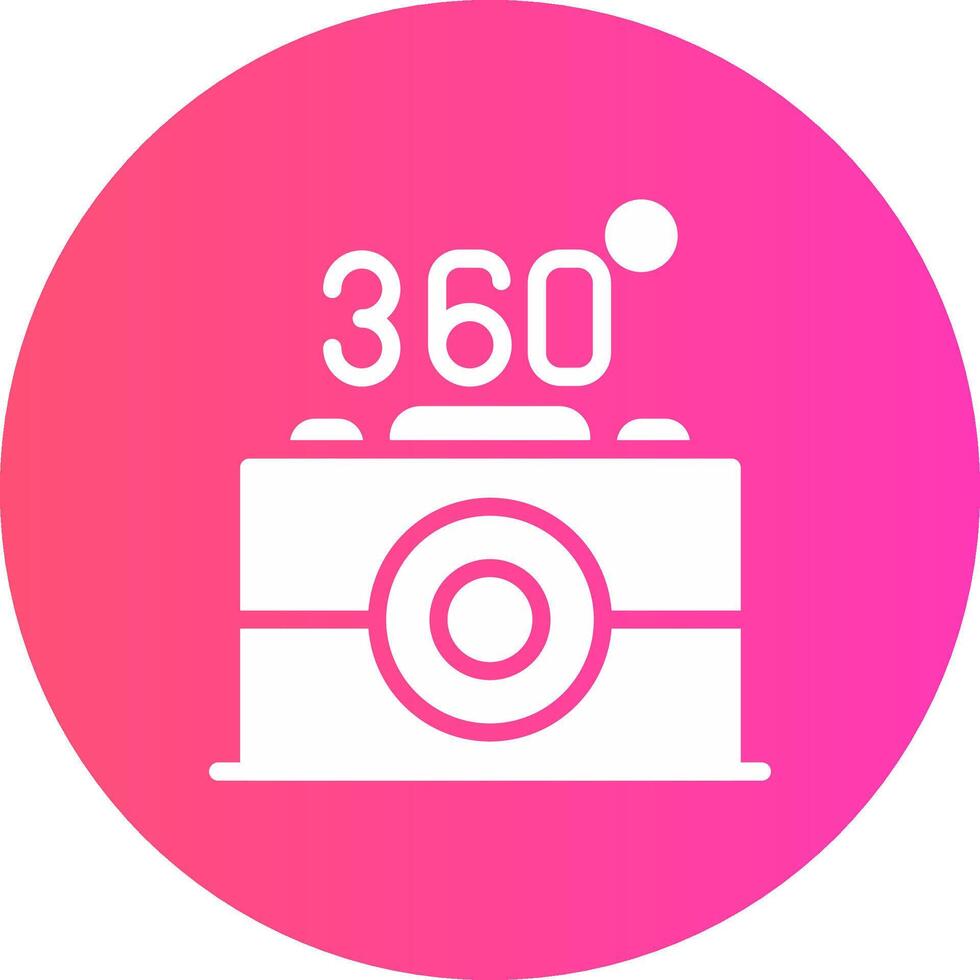 360 Camera Creative Icon Design vector