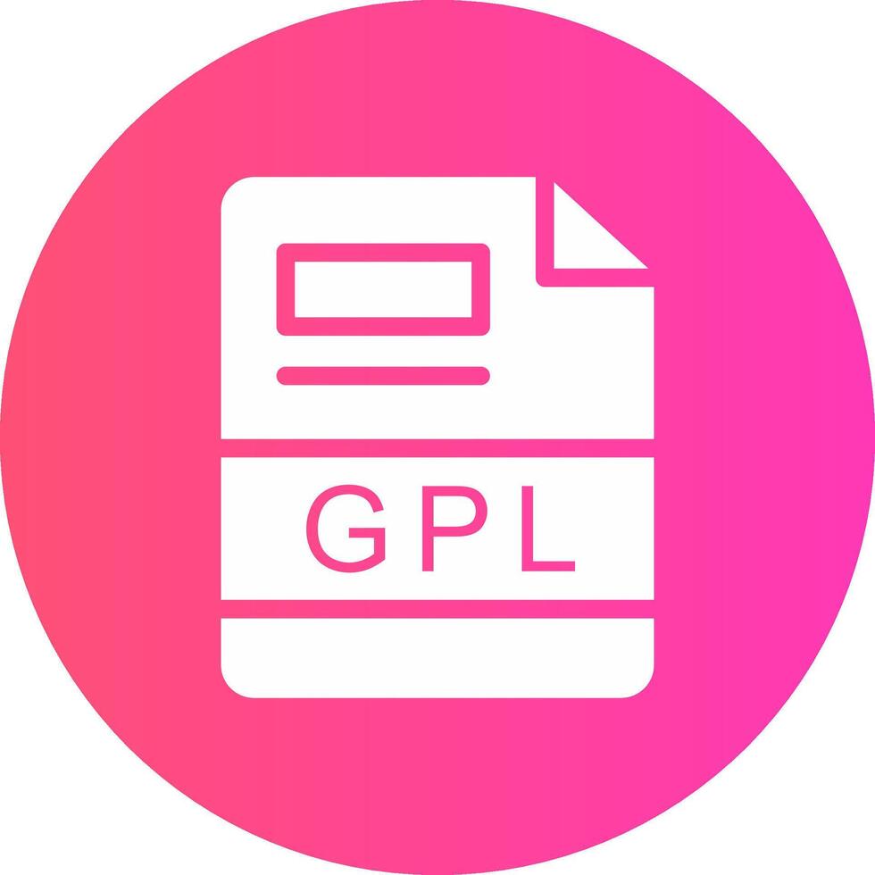 gpl creativo icono diseño vector