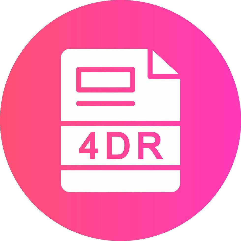 4DR Creative Icon Design vector