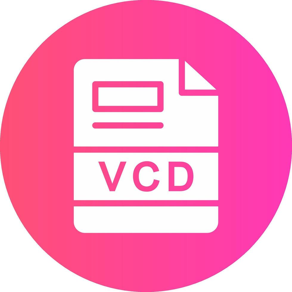 VCD Creative Icon Design vector