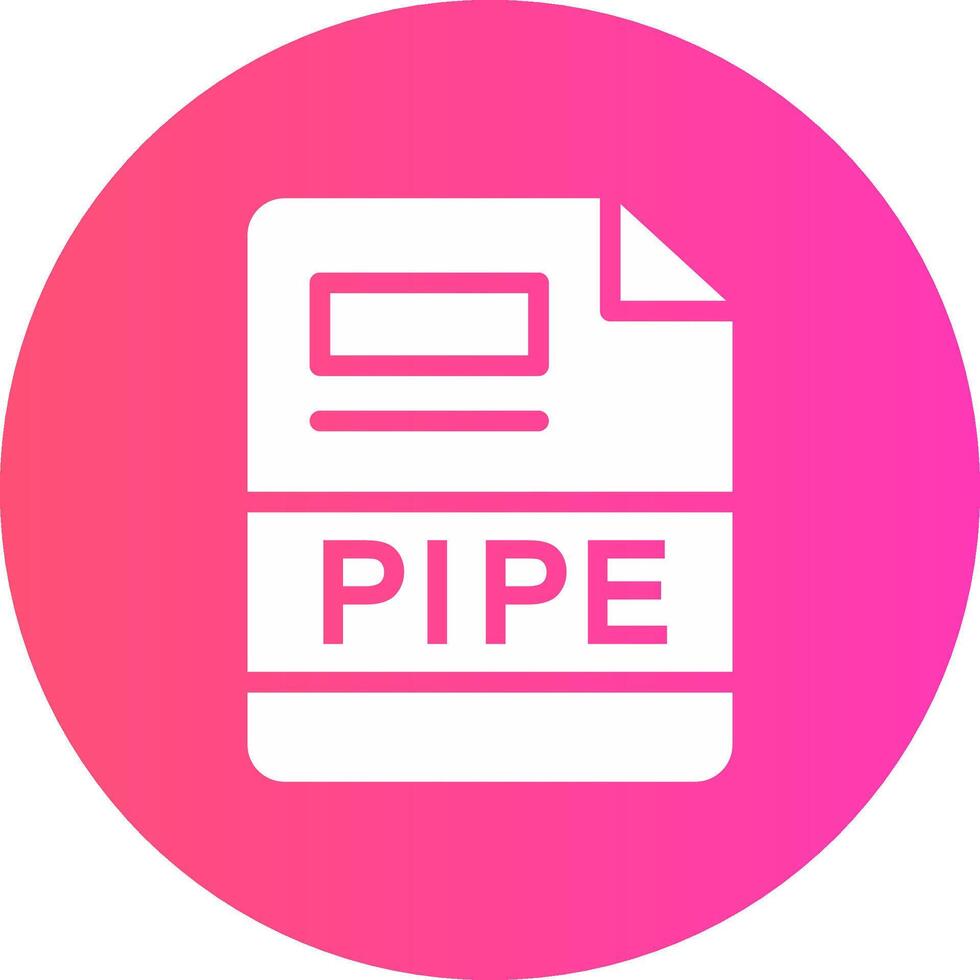 PIPE Creative Icon Design vector