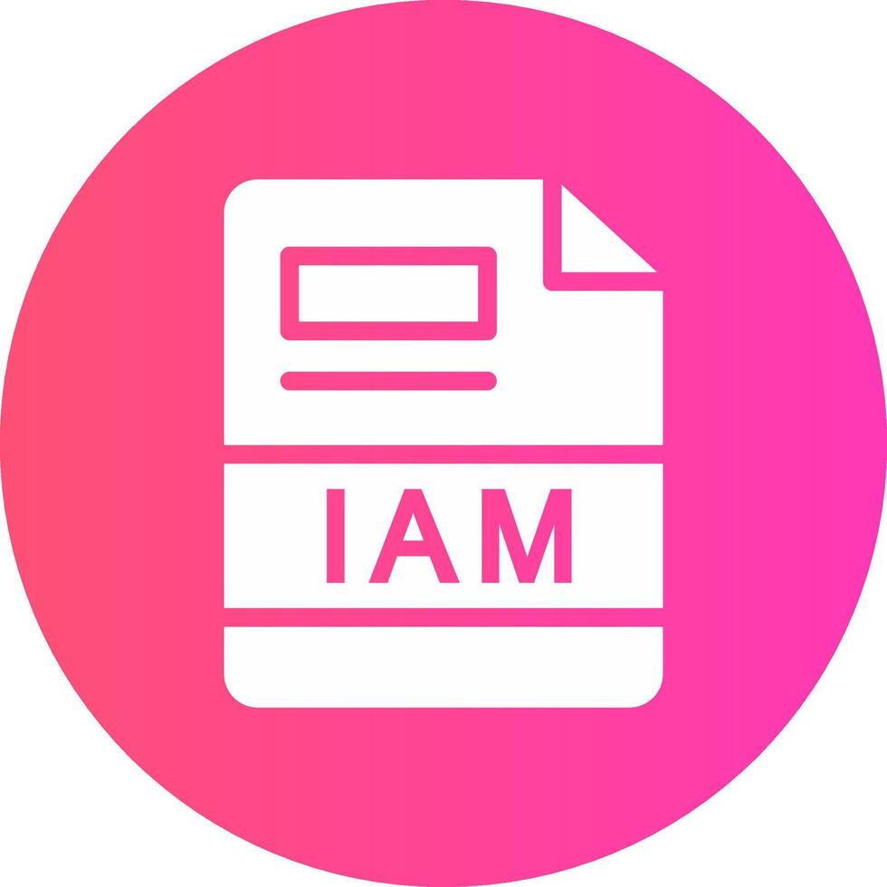 IAM Creative Icon Design vector